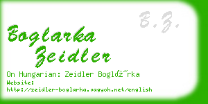 boglarka zeidler business card